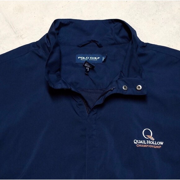Polo Ralph Lauren Golf Jacket Size XL Quail Hollow Full Zip Windbreaker - Picture 2 of 7